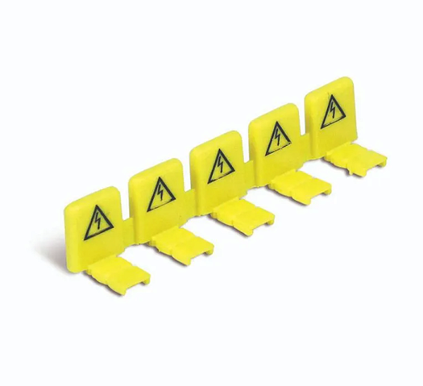 STECK S682003 – Isolador Amarelo de Fase para Barramento DIN