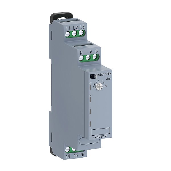 WEG RMW17-FFN01D97 – Relé de Monitoramento Falta de Fase com Neutro | 380/440V
