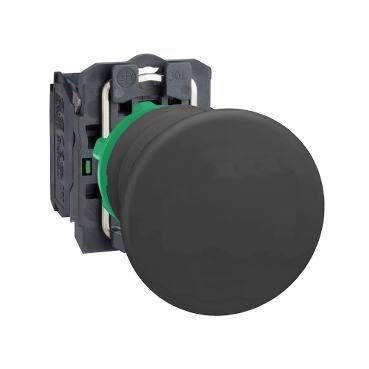 Schneider XB5AC21 – Botão Cogumelo Ø40mm, Preto, 1NA, Retorno por Mola