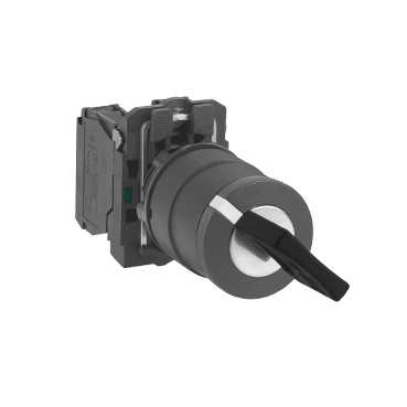 Schneider XB5AG05 – Chave Seletora Ø22mm, 3 Posições, 2NA+NF, Plástico, com Chave
