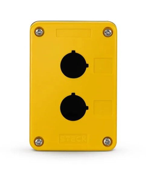 STECK S-Q2K – Caixa Botoeira para 2 Dispositivos Ø22,5mm IP65 | 110x75x57,5mm