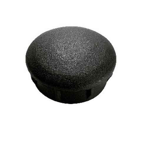 Tampão PVC Redondo 5/8" Preto – 100 Peças