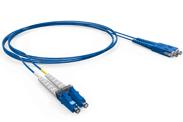FURUKAWA G-657A2 LC-UPC/SC-UPC – Cordão Óptico Duplex Azul | Cabo com 20 Metros