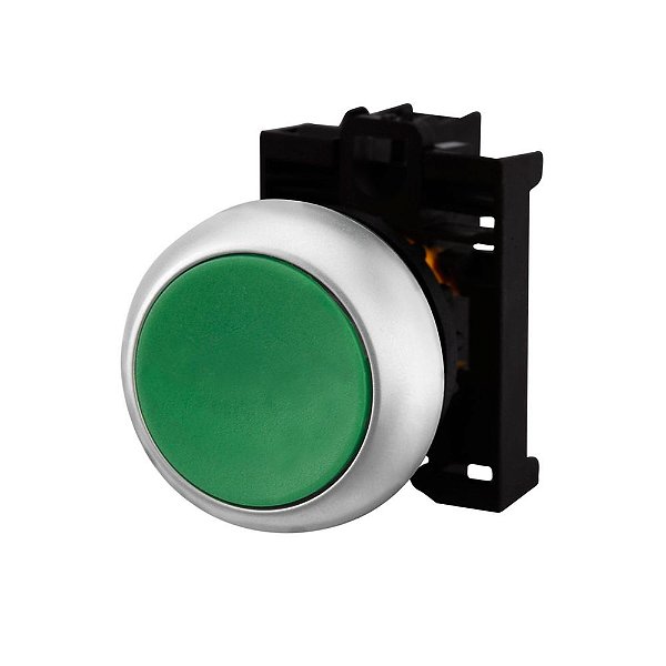 Eaton M22-D-G-CK11 – Botão Pulsador Verde Momentâneo com Contato 1NA+1NF