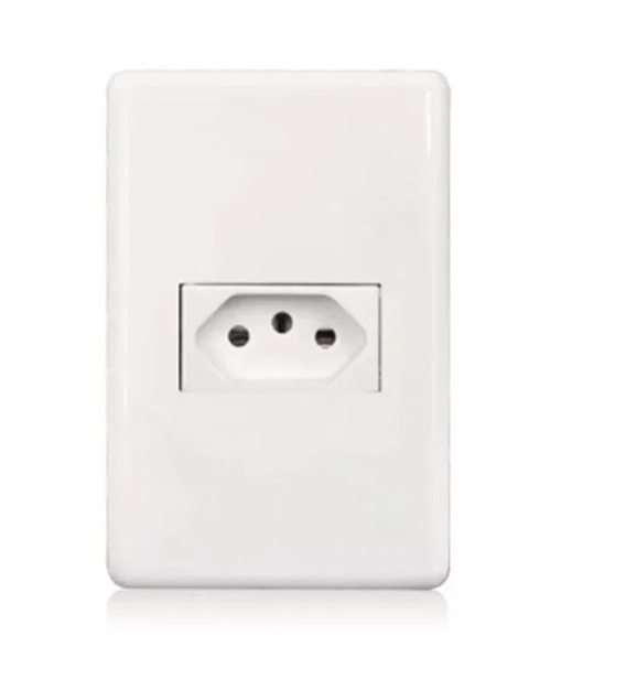 STECK 869261 – Conjunto Montado Tomada Horizontal 2P+T 20A 250V | Stella Branco