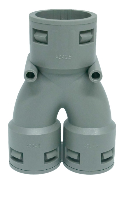 WEYER WQY-PA – Terminação em Y para Conduítes AD 1x28,5 / 2x21,2 | Engate Rápido IP68