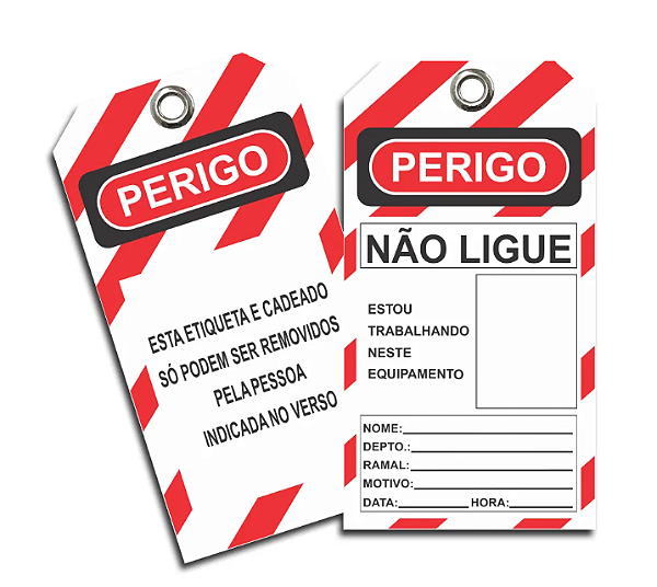 TAGOUT ETF2CF – Etiqueta para Identificação de Bloqueio “NÃO LIGUE”