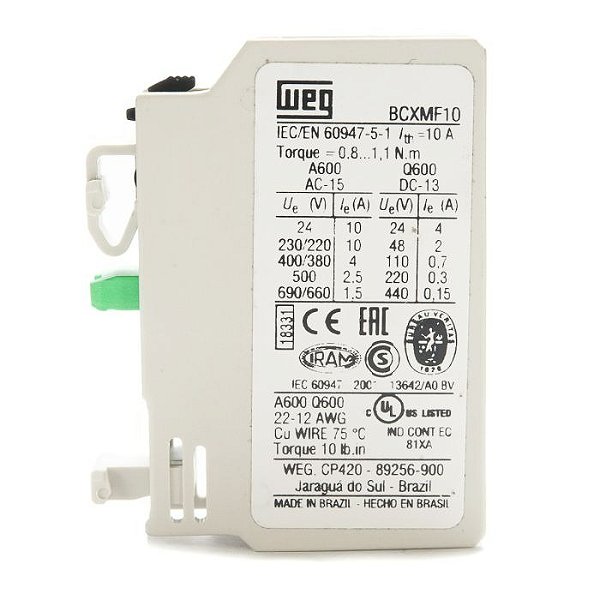 WEG BCXMF10 Bloco de Contato 1NA
