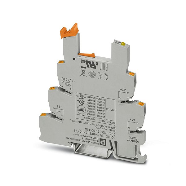 PHOENIX CONTACT PLC-BPT-24DC/21 – Base de Relé 24 V DC (Push-in)