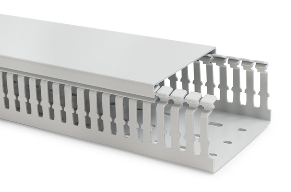 HELLERMANN Canaleta HTWD-HF-60X80 Livre de Halogênio PC/ABS-GY CANAL LO Barra com 2 Metros