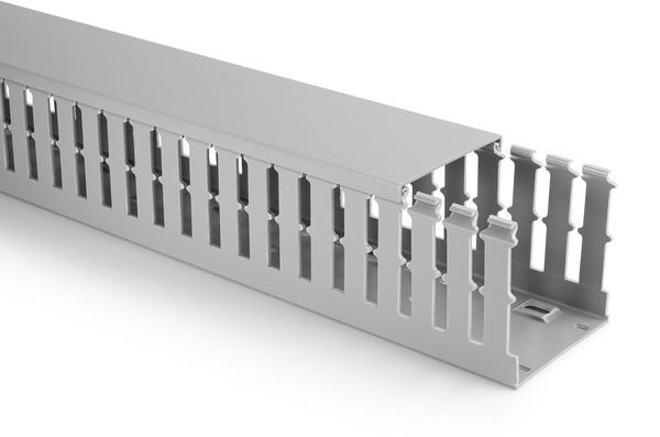 HELLERMANN HTWD-PW-25X40 Canaleta PVC Cinza Barra com 2 Metros