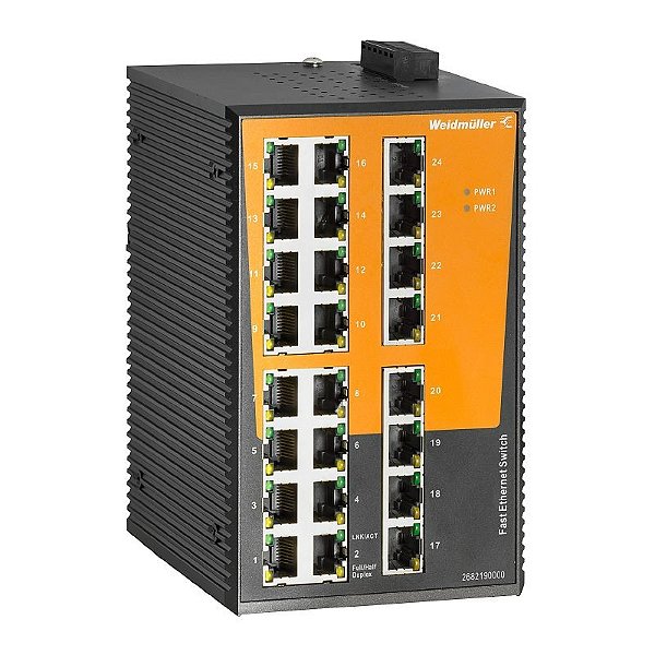 WEIDMULLER Switch não Gerenciável IE-SW-EL24-24TX 24 Portas 2682190000