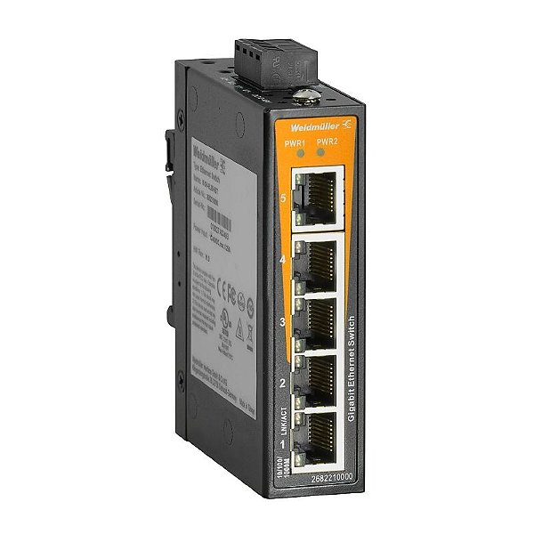 WEIDMULLER Switch não Gerenciável IE-SW-EL05-5GT 5 Portas 2682210000