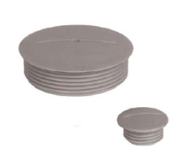 WEYER DPK-P – Tampão Plástico Cinza com Rosca PG