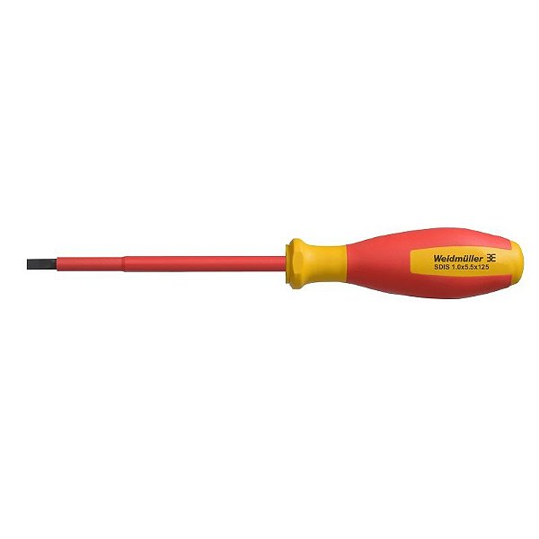 Weidmüller SDIS 1.0x5.5x125 – Chave de Fenda Isolada 2749850000
