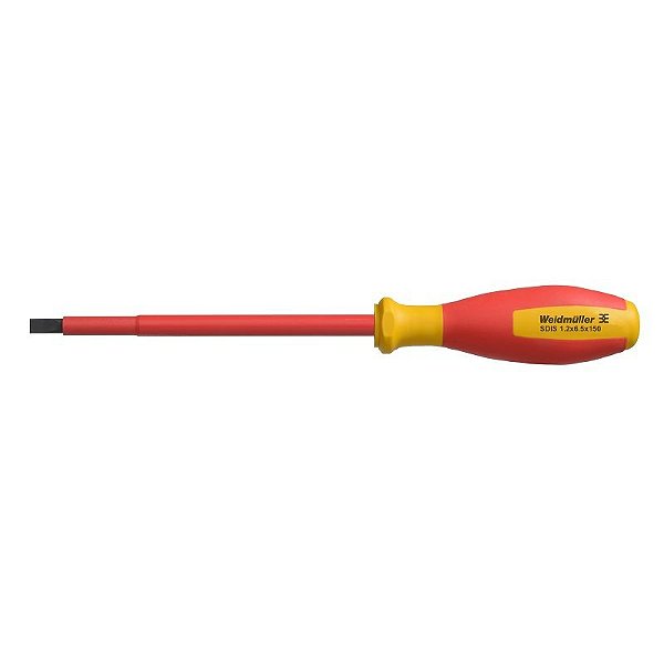 Weidmüller SDIS 1.2x6.5x100 – Chave de Fenda Isolada 2749860000