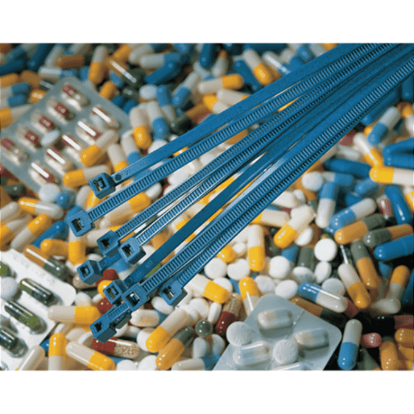 HELLERMANNTYTON MCT – Abraçadeiras Detectáveis Azul