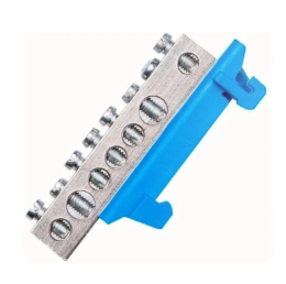 LEGRAND BN-7 – Barra de Neutro Azul 7 Conexões 16 mm² 660 V
