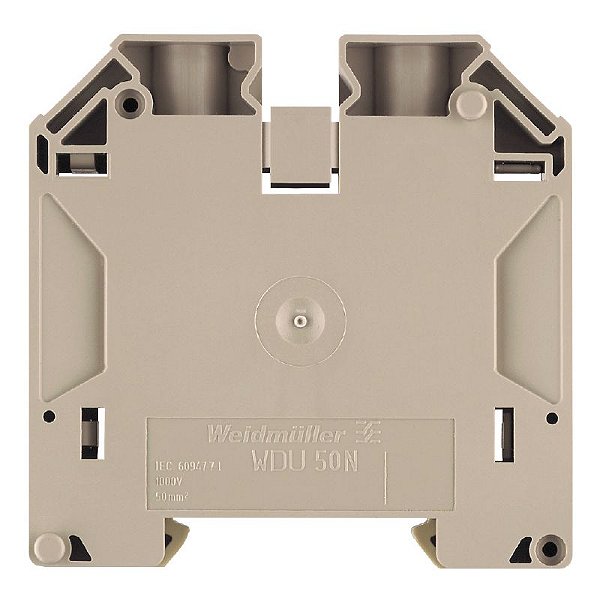 WEIDMÜLLER WDU 50N/35 – Conector de Passagem 50 mm² | Linha W – Conexão Parafuso