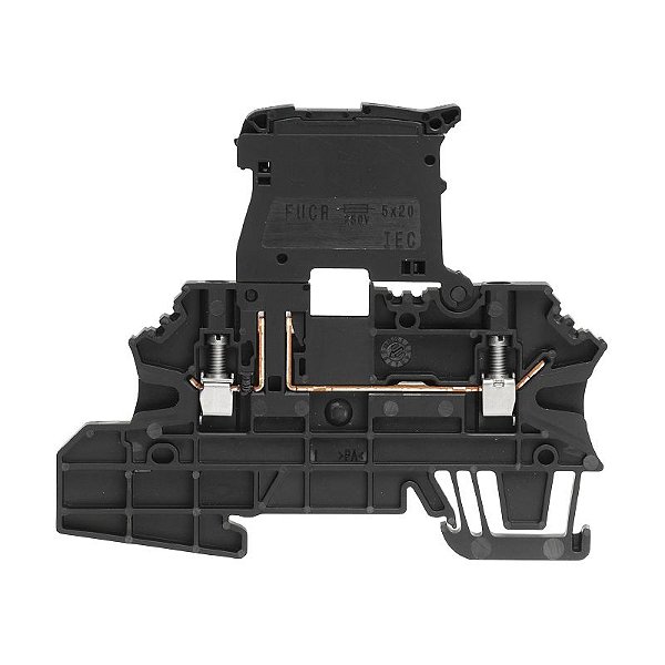 WEIDMÜLLER WMF 2.5 FU SW – Conector Porta-Fusível 2,5 mm² Preto | Linha W - Conexão Parafuso