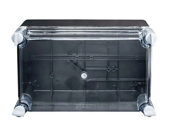 STECK S312 – Caixa de Passagem 251x150x107mm Com Tampa Transparente IP65 | Linha Ice