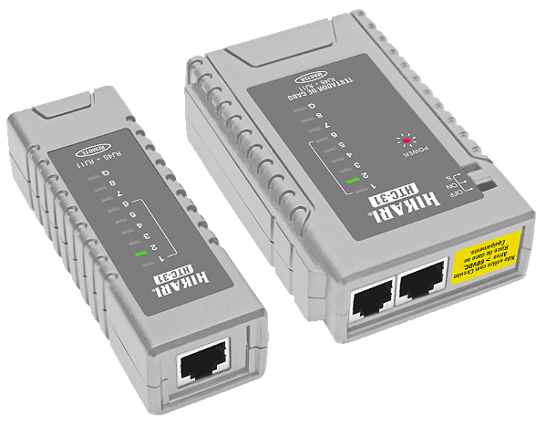 HIKARI HTC-31 – Testador de Cabos Rede UTP RJ45/RJ11 | Verificador de Continuidade