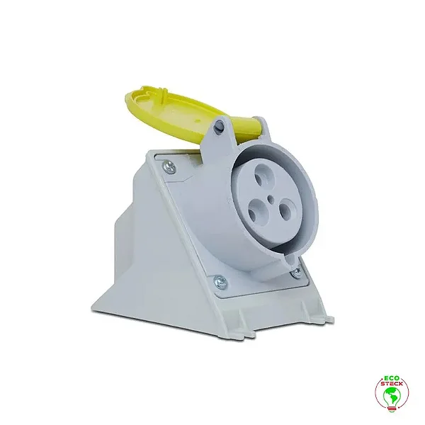STECK N3204 – Tomada Sobrepor 32A 2P+T 100/130V Amarela 4H IP44 | Newkon