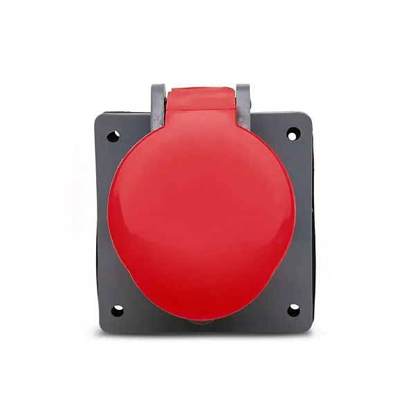 STECK S3249 – Tomada Embutir Vermelha 32A 2P+T 380/440V 9H IP44 | Brasikon