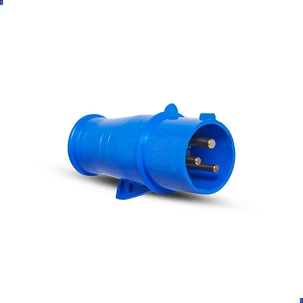 STECK S3276 – Plugue Azul 32A 2P+T 200/250V 6H IP44 | Brasikon