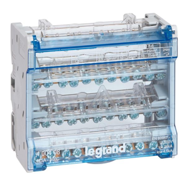 LEGRAND BLOCO DISTR MOD 4P 125A 6M 04886