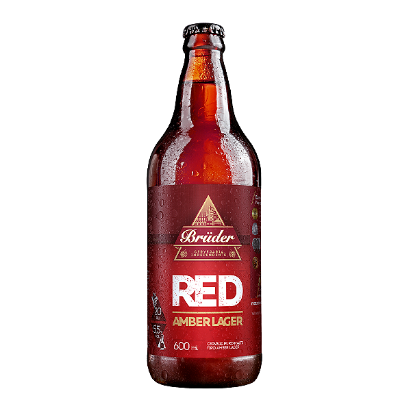 Cerveja Red Amber Lager 600ml - Cx  6 unidades