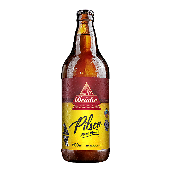 Cerveja Pilsen Puro Malte 600ml - Cx 15 unidades