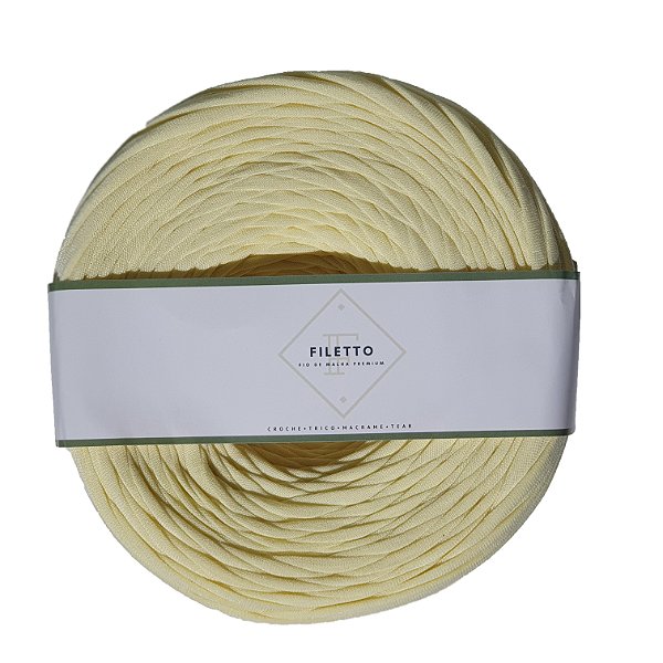 Fio de Malha Premium Filetto-Gran Filetto-Amarelo Pastel