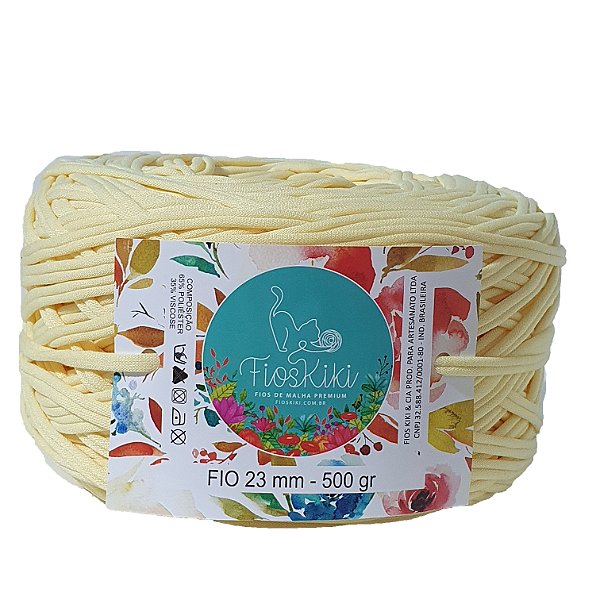 Fio de Malha Premium-Kiki-23 mm-Amarelo Bebê