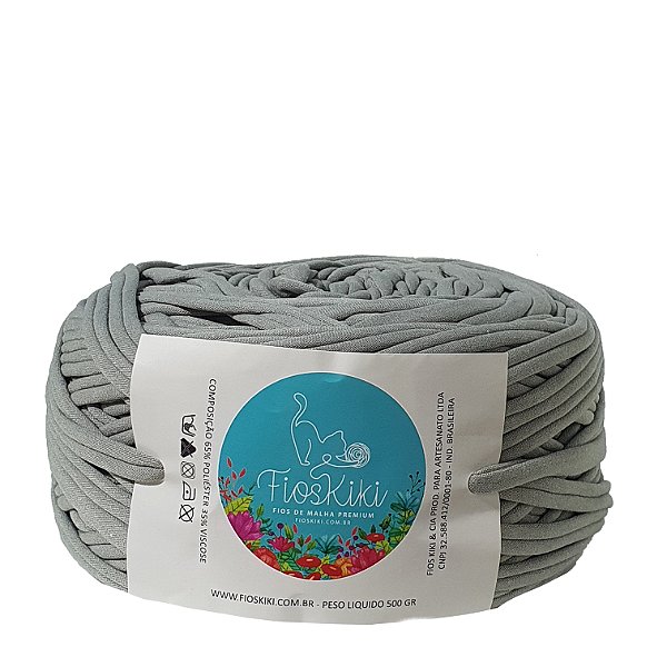 Fio de Malha Premium-Kiki-33mm-Prata Velho