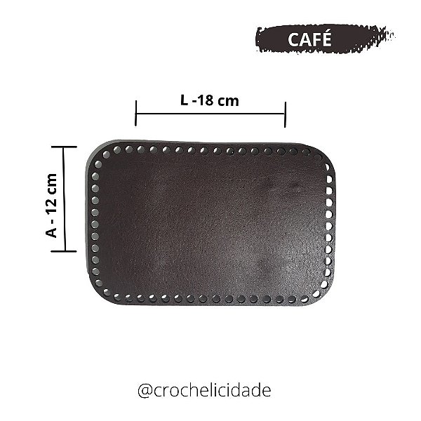 Base para Bolsa Retangular Arredondada com Pezinho
