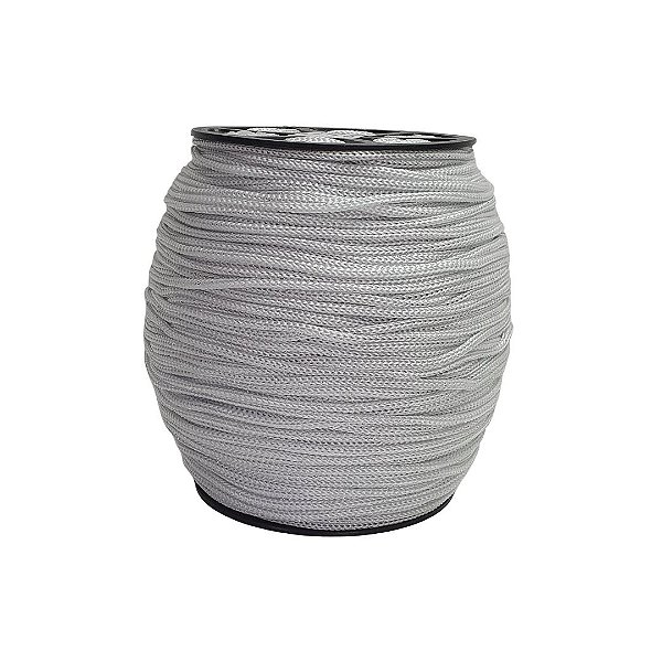 Fio Náutico 4mm HassTextil-Natural com Lurex Prata