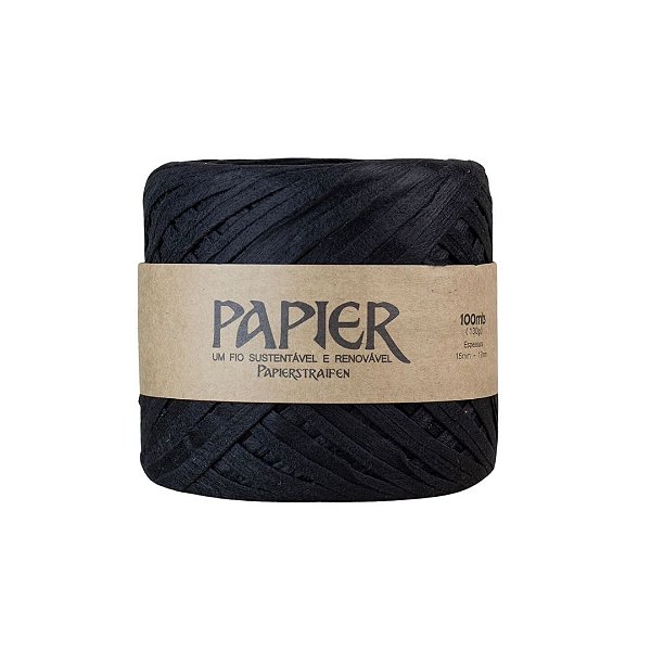Fio Papier 100 mts - Preto - Fischer