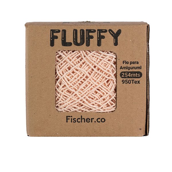 Fio  Fluffy 254mt - Cor Salmão - Fischer