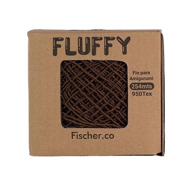 Fio  Fluffy 254mt - Cor Marrom - Fischer