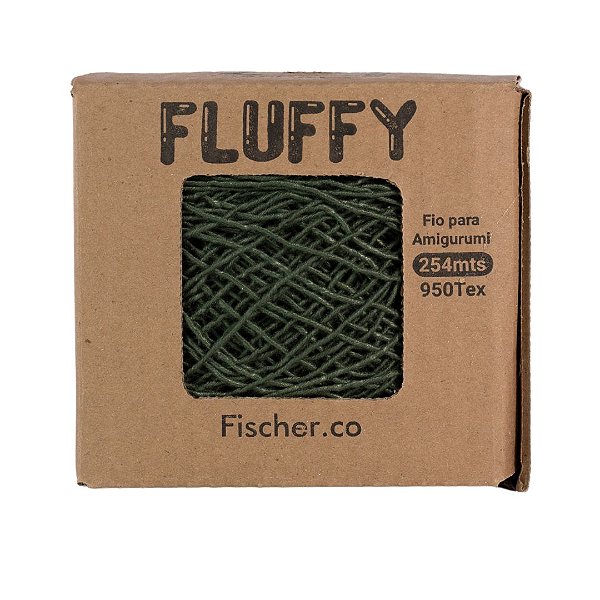 Fio  Fluffy 254mt - Cor Musgo - Fischer