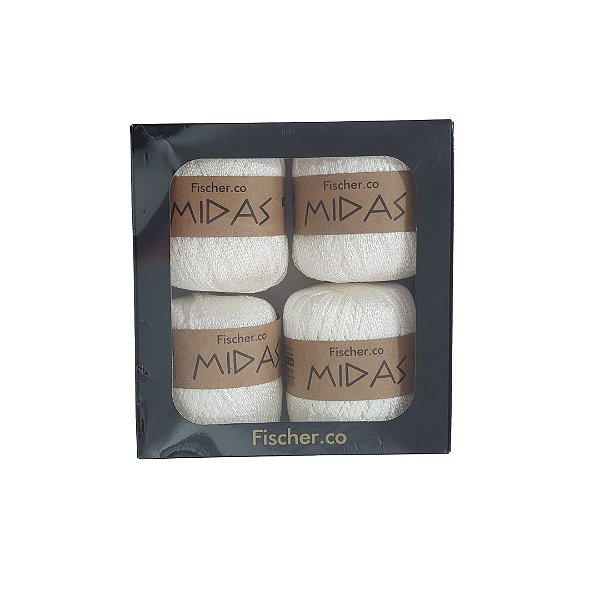 Kit Fio Midas 4 rolos 162 mts - Cor Natural - Fischer