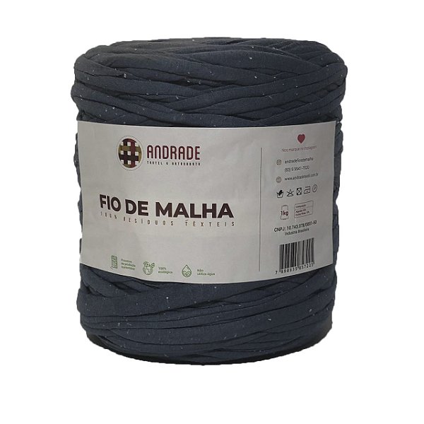 Fio de Malha Residual Andrade-Jeans Lavado Poá