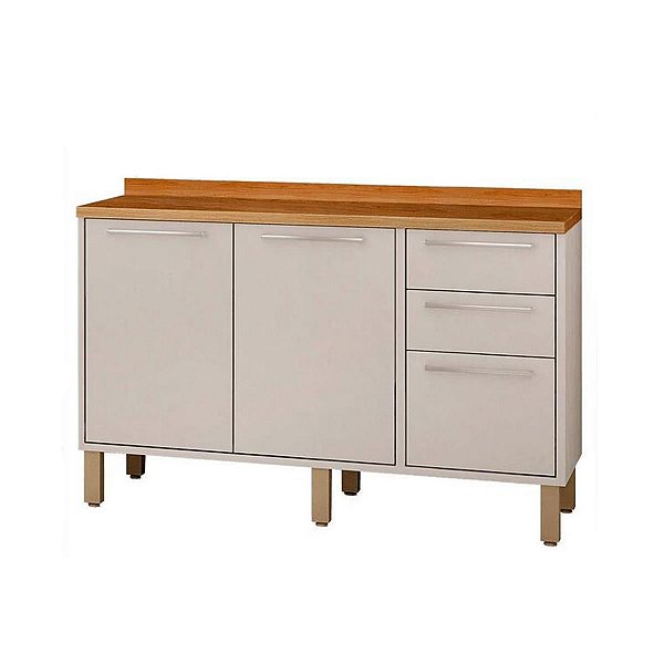 Balcão Cozinha Paris 1,20 - Sallêto Branco