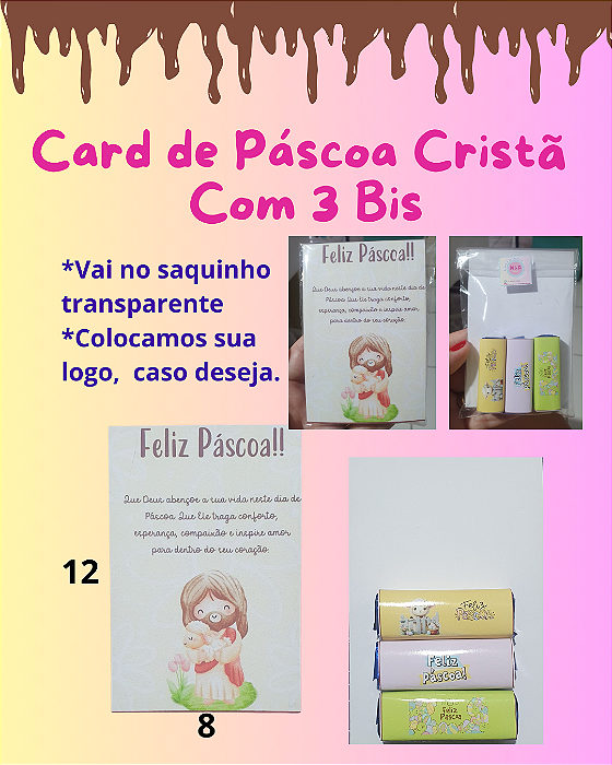 CARD COM 3 BIS - MIMO DE PÁSCOA CRISTÃ