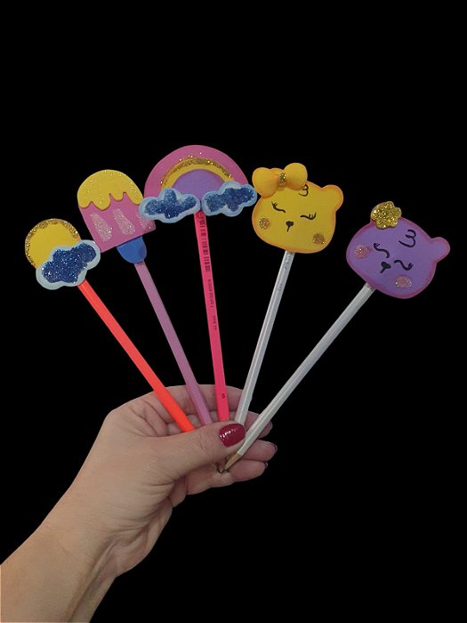 LÁPIS COM PONTEIRA - KIT COM 10 UNIDADES