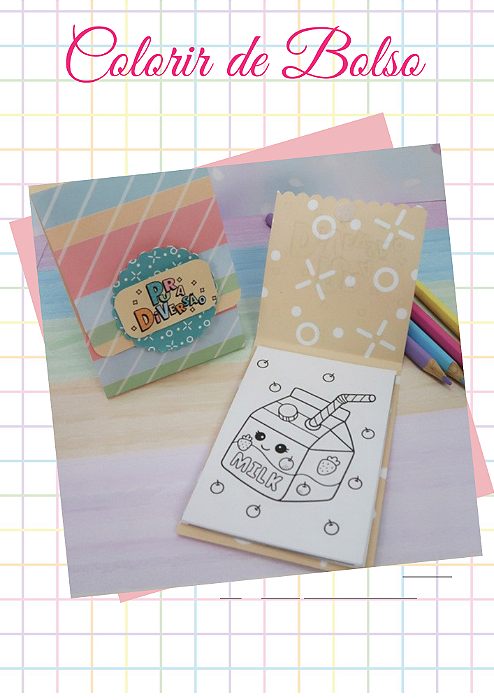 KIT COM 10 BLOQUINHOS DE COLORIR