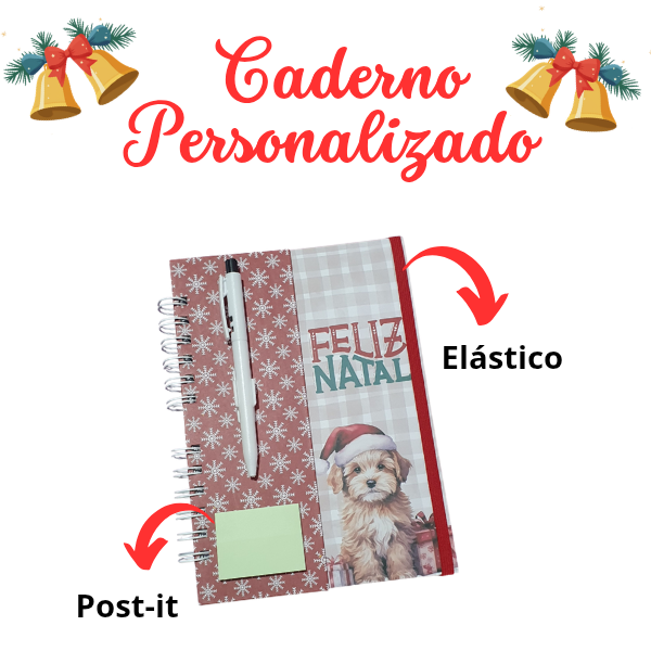 Caderno personalizado de Natal