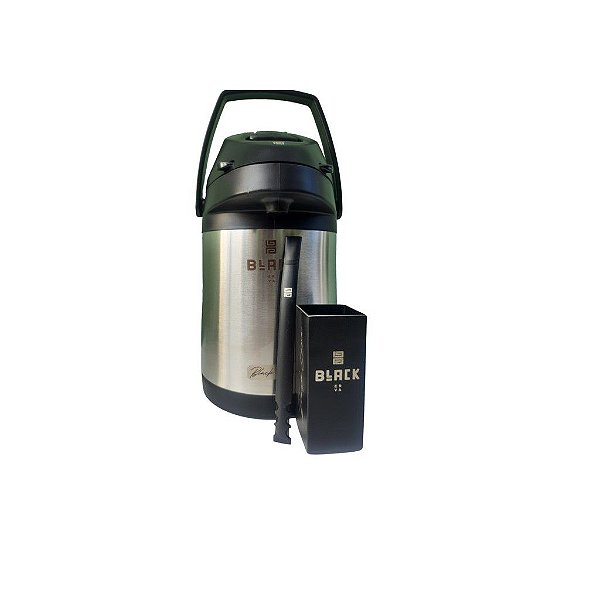 Kit Terere Garrafa Black Erva Copo Inox Bomba Original