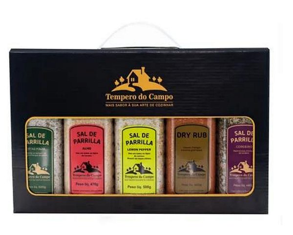 Kit sal de parrilla para churrasco 5 und